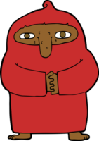 monge dos desenhos animados no manto png