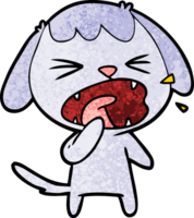 cute cartoon dog barking png