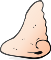 hand drawn cartoon human nose png