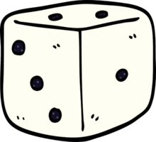 cartoon doodle classic dice png