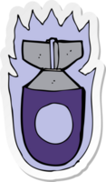 sticker of a cartoon bomb png