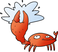 Cartoon-Krabbe mit großer Klaue png
