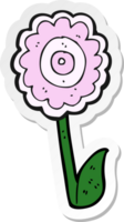 autocollant d'une fleur de dessin animé png