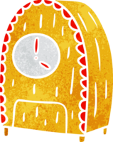 mano disegnato retrò cartone animato scarabocchio di un vecchio stile orologio png