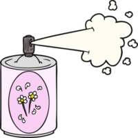 cartoon aerosol freshener spray can png