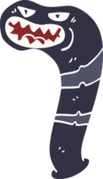 tecknad doodle monster blodig png