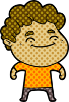 hombre amable de dibujos animados png