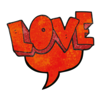 mão discurso bolha texturizado desenho animado amor símbolo png