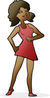 cartoon proud woman png