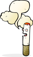 cartoon cigarette with speech bubble png