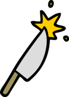 cartone animato acuto coltello png