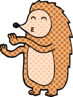 Cartoon-Doodle glücklicher Igel png