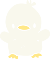 pato de bebê doodle de desenho animado png