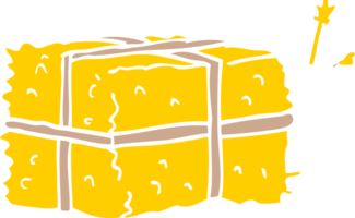 cartoon doodle bale of hay png