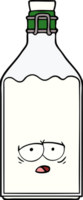 cartoon old milk bottle png