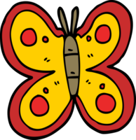 cartoon doodle huge butterfly png