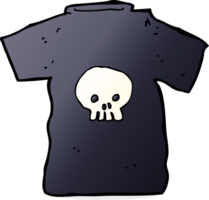 camiseta de calavera de dibujos animados png