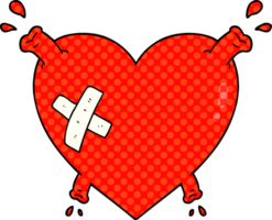 cartoon heart squirting blood png