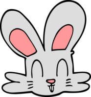 dessin animé doodle lapin mignon png