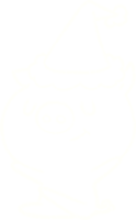 Festive Pig Chalk Drawing png