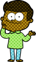 hombre feliz de dibujos animados png