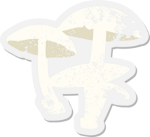 wild mushrooms grunge sticker png