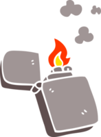 dessin animé doodle vieux briquet png