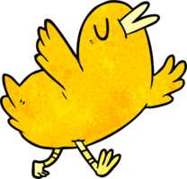 desenho animado pássaro feliz png