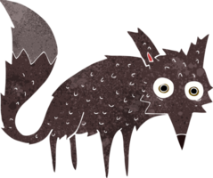 funny cartoon little wolf png