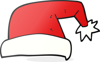 hand drawn cartoon christmas hat png