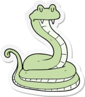 autocollant d'un serpent de dessin animé png