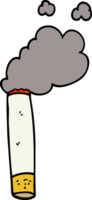 cigarrillo de garabato de dibujos animados png