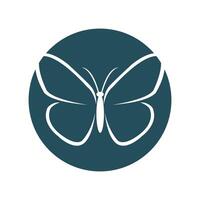 beautiful butterfly logo vector