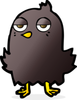 cartoon bored bird png