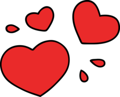 cartoon love heart symbols thumping png