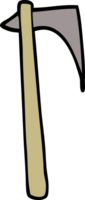 cartoon doodle sharp axe png