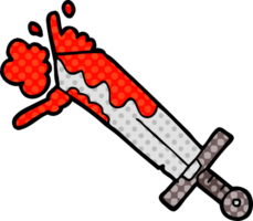 épée de dessin animé sanglante png