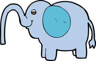 elefante de desenho animado esguichando água png