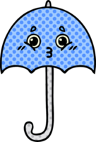 comic book style cartoon of a umbrella png