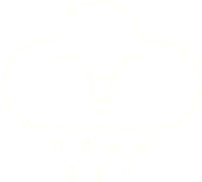 dessin à la craie de nuage de pluie png