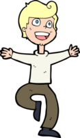 cartoon excited boy png