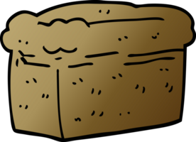 cartoon doodle loaf of bread png