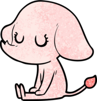 éléphant de dessin animé mignon png