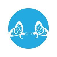beautiful butterfly logo vector