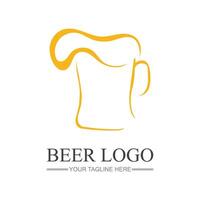 cerveza Clásico logo diseño modelo vector