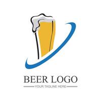 Beer Vintage Logo Design Template vector