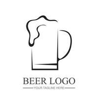 Beer Vintage Logo Design Template vector