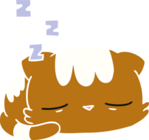mano disegnato cartone animato di carino kawaii gatto png