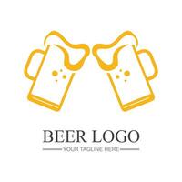 cerveza Clásico logo diseño modelo vector