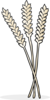 mão desenhado desenho animado trigo png